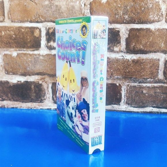NEW Sealed Kids for Character Choices Count VHS 1997 Bananas In Pajamas RARE OOP - Picture 2 of 5